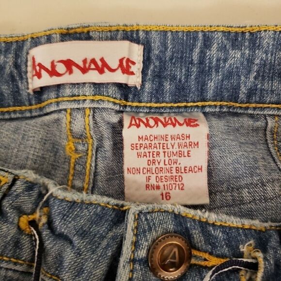 Anoname juniors jeans 16 slight flare Pre-owned - Picture 6 of 8
